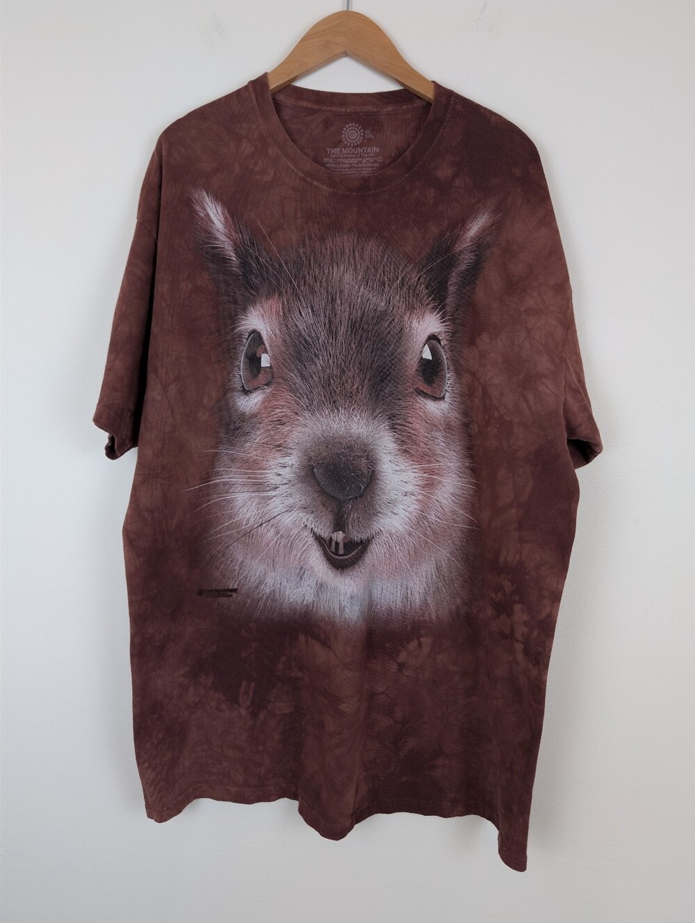 The Mountain Tie-Dye Big Squirrel Face T-shirt size 2XL